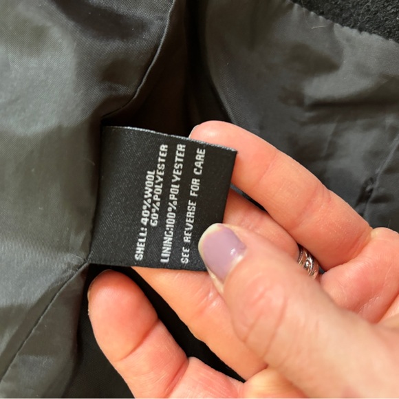 Blanc Noir wool peacoat size small - Picture 3 of 3